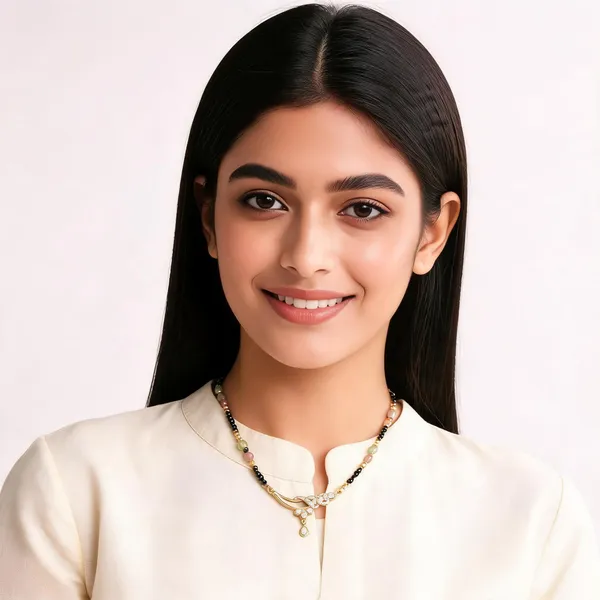 Micro_Gold_Plated_And_Diamond_Antique_18_inches_Mangalsutra