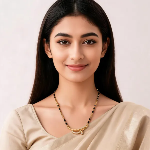 Micro_Gold_Plated_And_Diamond_Antique_18_inches_Mangalsutra