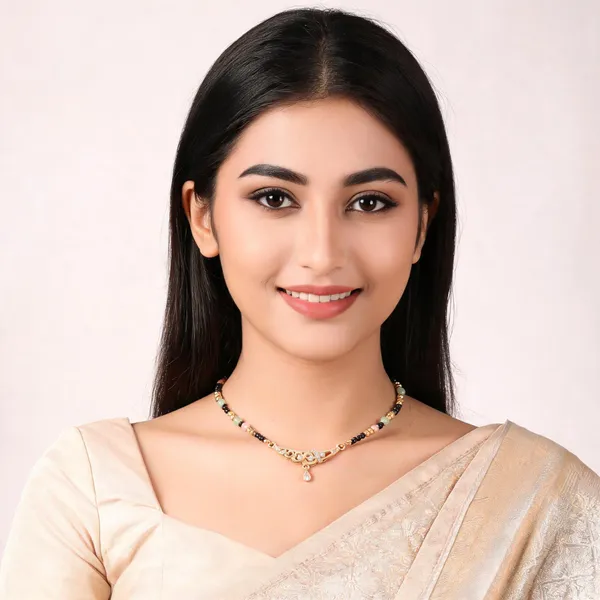 Micro_Gold_Plated_And_Diamond_Antique_18_inches_Mangalsutra