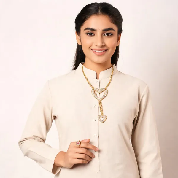 Micro_Gold_Plated_AD_Diamond_Studded_Fancy_Heart_Design_(Hathphool)_for_Women