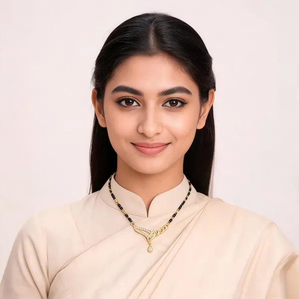 Micro_Gold_Plated_And_Diamond_Antique_18_inches_Mangalsutra