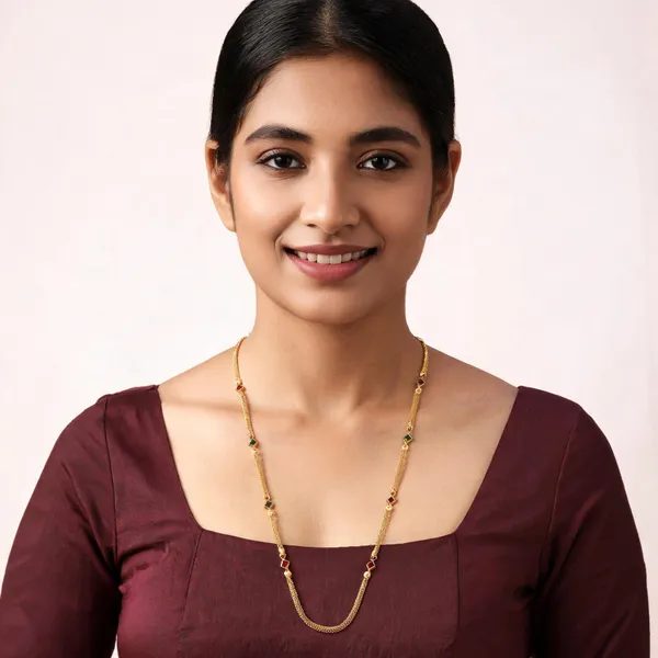 Micro_Gold_Plated_And_Diamond_Studded_Kempu_Work_Chain