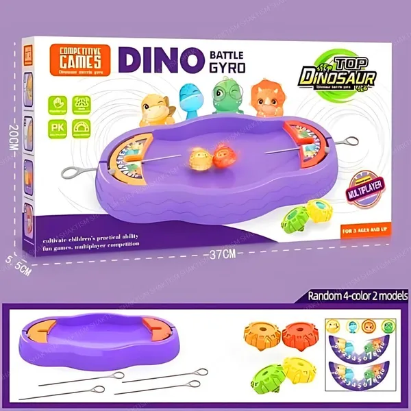 Wumble_Toy_Dinosaur_Battle_Gyro_Game_with_Pull_String_Launchers_2_Spinning_Tops,_Battle_Arena_Included,_Two-Player_Tabletop,_Ages_5_and_Above,_Boys_&_Girls
