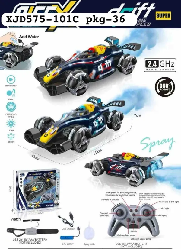 Wumble_Toy__4x4_Formula_F1_Drift_Smoke_Car_Toy_|_1:14_Scale_2.4GHz_Remote_Control_Racing_Car_|_Hand_Gesture_Sensor_Control_|_360°_Rotation_Spin_Stunt_|_Lights_&_Music