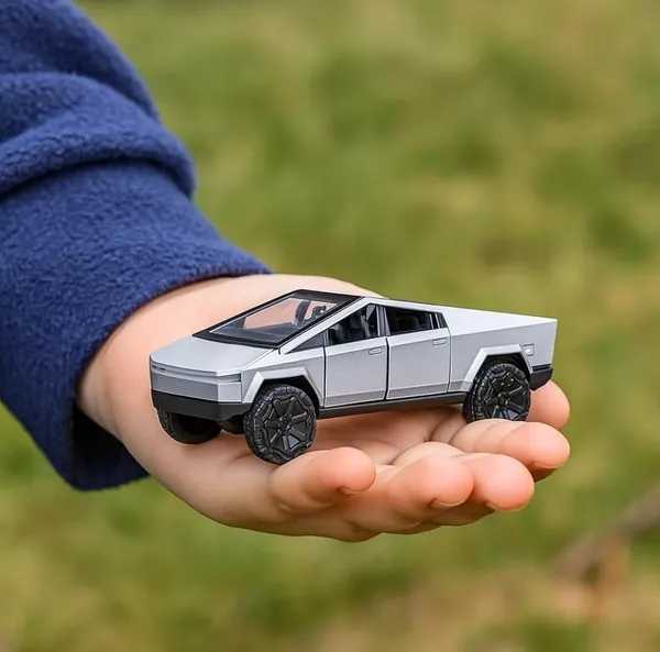 Wumble_Toy_Tesla_Cyber_Truck_1:36_Model_Car_Exclusive_Alloy_Metal_Pull_Back_Die-cast_Car_Diecast_Metal_Toy_car_with_Openable_Doors_&_Light_Music_Best_Gifts_Toys_Kids_[Color_As_Per_Stock]
