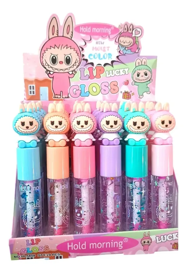 Wumble_Toy_Oils_Hydrating_4-in-1_Super_Plump_Lip_Oil_Gloss,_Balm,_Plumper_&_Gloss_with_SPF_20_|_Enriched_with_Natural_Oils,_Peptides_&_Hyaluronic_Acid_-_Prism_Glow_Hold_Morning_24_Piece_Bunny_Lip_Gloss_Set
