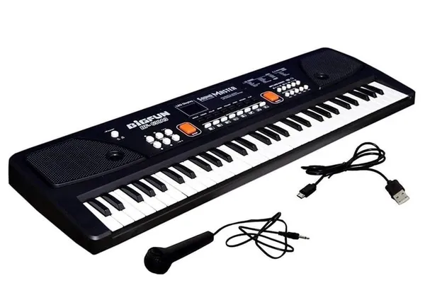 Wumble_Toy_Electronic_Digital_Piano_Keyboard_61_Keys_–_Portable_BigFun_630_Music_Keyboard_with_Microphone_&_USB_Cable,_8_Rhythms,_16_Tones,_Song_Recording_Feature_–_Ideal_for_Beginners,_Kids_&_Learners