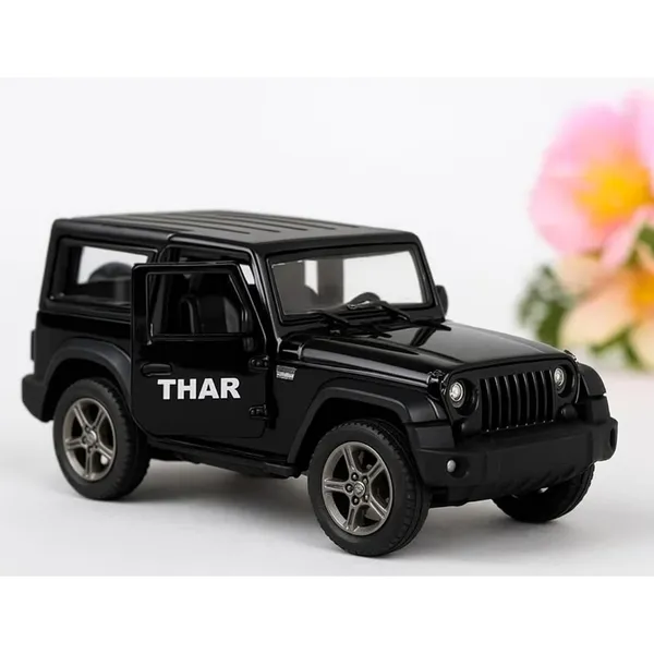 Wumble_Toy_1:32_Scale_DieCast_Metal_Toy_Car_Pull_Back_Action_Openable_Doors_4x4_Thar/Jeep_Premium_Car_Toy_Light_Music_for_Kids_Realistic_Miniature_Model_Best_Gift_2+yrs_Girls_Boys_Random_Colors