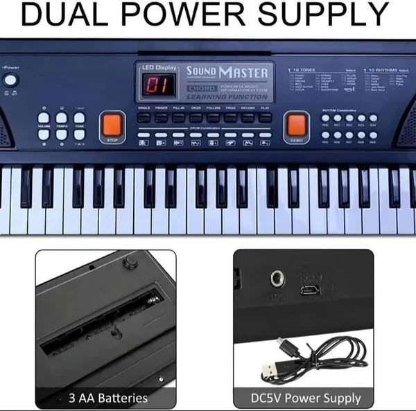 Wumble_Toy_Electronic_Digital_Piano_Keyboard_61_Keys_–_Portable_BigFun_630_Music_Keyboard_with_Microphone_&_USB_Cable,_8_Rhythms,_16_Tones,_Song_Recording_Feature_–_Ideal_for_Beginners,_Kids_&_Learners