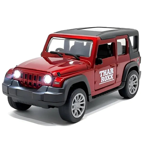 Wumble_Toy_1:32_Scale_DieCast_Metal_Toy_Car_Pull_Back_Action_Openable_Doors_4x4_Thar/Jeep_Premium_Car_Toy_Light_Music_for_Kids_Realistic_Miniature_Model_Best_Gift_2+yrs_Girls_Boys_Random_Colors