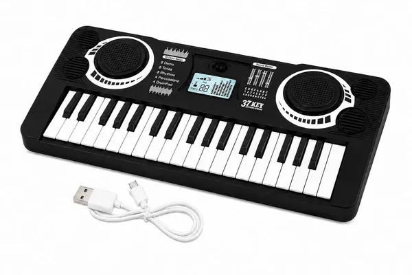 Wumble_Toy_Kids_Piano_Keyboard_with_Microphone,_37_Keys,_8_Rhythms,_8_Tones_with_6_in-Built_Demos_&_Song_Recording_Feature_with_USB_for_Boys_&_Girls_(Black_Mini)