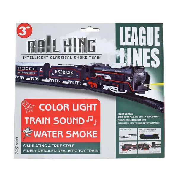 Wumble_Toy_Rail_King_Electric_Train_Set_for_Kids|16-Piece_Classic_Track_Set_with_Light,_Sound_&_Smoke|Rechargeable_Battery_Operated_Track_Train_Toy_for_Boys_&_Girls