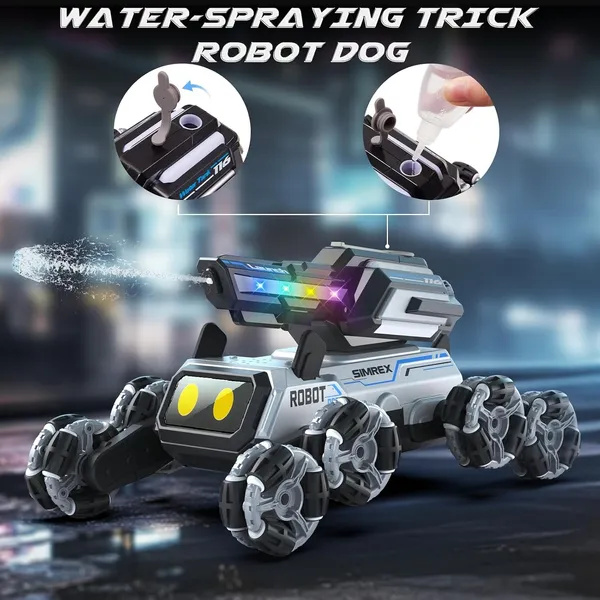Wumble_Toy_Jellly_Shooter_Remote_Control_Car_Toy_for_Kids_Adults_|_Robot_Dog_|_8x8_Drift_Robo_Rechargeable_RC_Car_|_8WD_360°_Rotation_Wheels_|_45+ft_Range_2.4GHz_Remote_|_Light_&_Sound_Display_-_Assorted