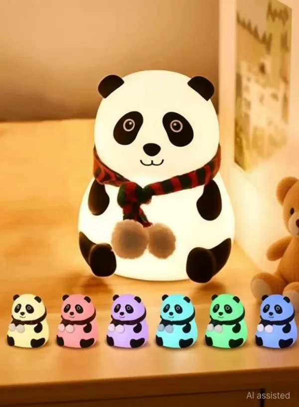 Wumble_Toy_Cute_Panda_Silicone_Night_Light_for_Kids,_Rechargeable_7-Color_Changing_LED_Lamp,_Soft_BPA-Free_Touch_Night_Lamp_for_Bedroom,_Nursery_&_Bedside,_Diwali_Gift_for_Toddlers,_Teens_and_Adults