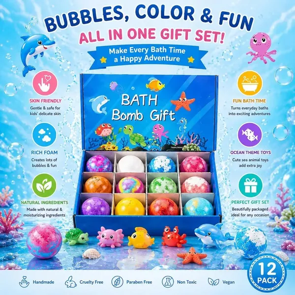Wumble_Toy_Bath_Bombs_for_Kids_Gift_Set,_12_Colorful_Bath_Bomb_with_Surprise_Gift_Inside,_Ocean_Theme_Fizzing_Tub_Fun,_Moisturizing_Foam_for_Soft_Skin,_Cute_Toy_Filled_Bath_Time_Treat_(12_pcs)