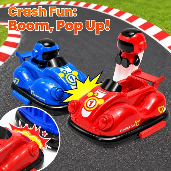 Wumble_Toy_Imagine_RC_Bumper_Cars_Set_of_2,_Remote_Control_2.4GHz_Car_Toy_for_Kids,_2_Player_RC_Battle_Cars_with_Ejecting_Robots,_360°_Spin,_LED_Lights,_Music_&_Rechargeable_Battery_for_Interactive_Play