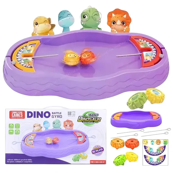 Wumble_Toy_Dinosaur_Battle_Gyro_Game_with_Pull_String_Launchers_2_Spinning_Tops,_Battle_Arena_Included,_Two-Player_Tabletop,_Ages_5_and_Above,_Boys_&_Girls