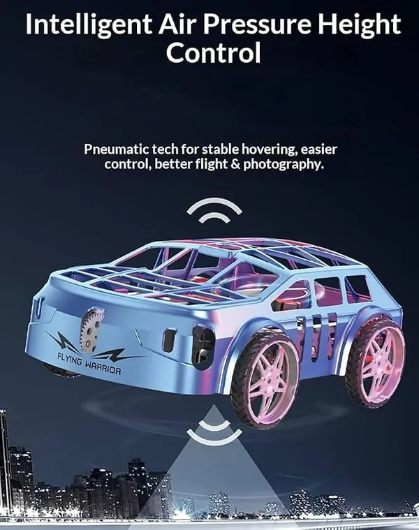 Wumble_Toy__RC_Flying_Car_2IN1_Air_&_Ground_Racer_2.4GHz_Remote_Control_Flying_Car_with_One-Click_Takeoff_&_Landing,Cool_LED_Lights,Toys_for_Kids_&_Adults_with_Coloured_Lights_[Fly+]