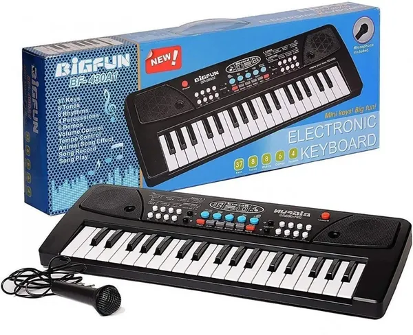 Wumble_Toy_Musical_Sound_Toys_37_Key_Piano_Keyboard_Toy_with_Recording_and_Mic_and_Adapter_for_Power_|_8_Rhythms_8_Tones_6_Demos_Portable_Electronic_Keyboard_Toy_Beginners_Age_3_to_5_Years_Boys_Girls