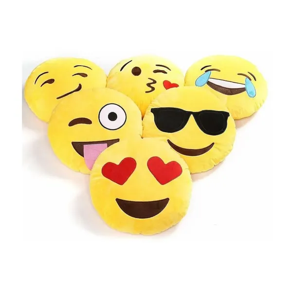 Wumble_Toy_Cushion_Pillow_Yellow_Emoji_Set_of_6_Plush_Emoji_Face_Round_Pillow