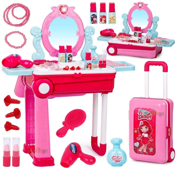 Wumble_Toy_Kids_Beauty_Makeup_Trolley_Set_|_Pink_Pretend_Play_Dressing_Table_Vanity_Kit_with_Mirror_|_Rolling_Suitcase_and_Accessories_for_Girls_Ages_3+