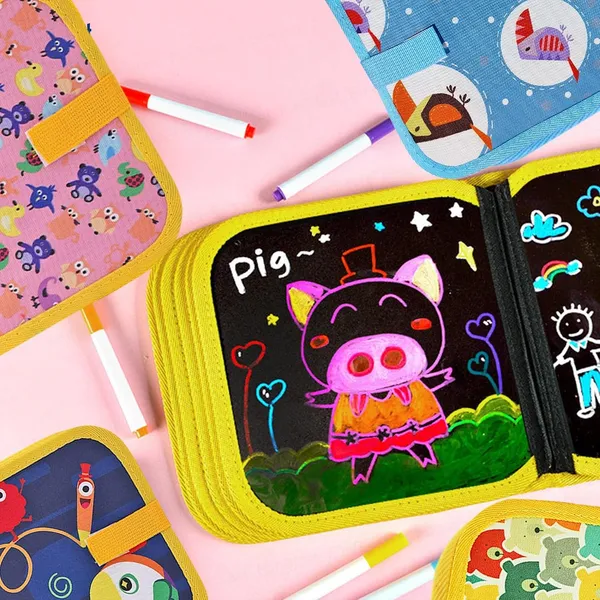 Wumble_Toy_Erasable_Doodle_Book_for_Kids_–_Reusable_Drawing_Books_Slate_for_Kid,_Scrap_Painting_Kit_for_Kid,_Drawing_Book_with_Wet_Wipes_&_Colors_for_Kids,_Magic_Coloring_Doodle_Slate_–_Random_Design