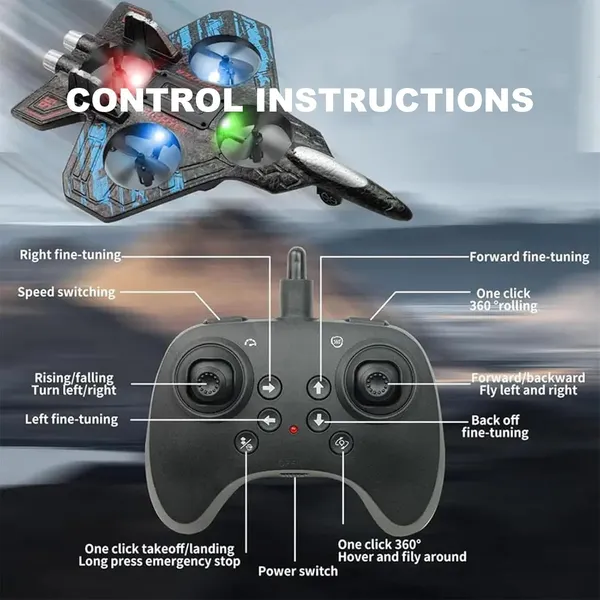 Wumble_Toy_RC_Fighter_Jet_Drone_for_Kids_&_Adults,_2.4GHz_Remote_Control_Airplane_with_Altitude_Hold,_One-Key_Takeoff/Landing,_360°_Flip,_LED_Lights,_USB_Rechargeable,_Indoor_&_Outdoor_Flying_Toy
