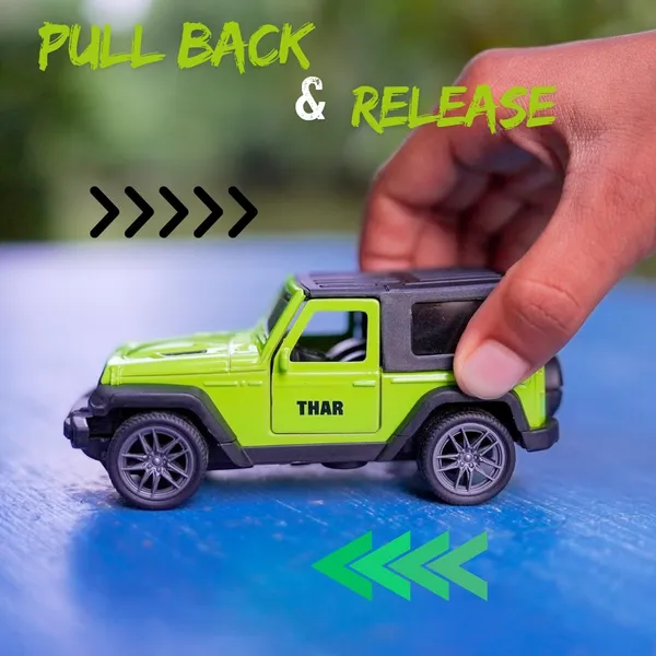 Wumblw_Mini_Thar_Style_Die_Cast_Metal_Pull_Back_Toy_Car_with_Openable_Doors_(Green,_Pack_of:_1)