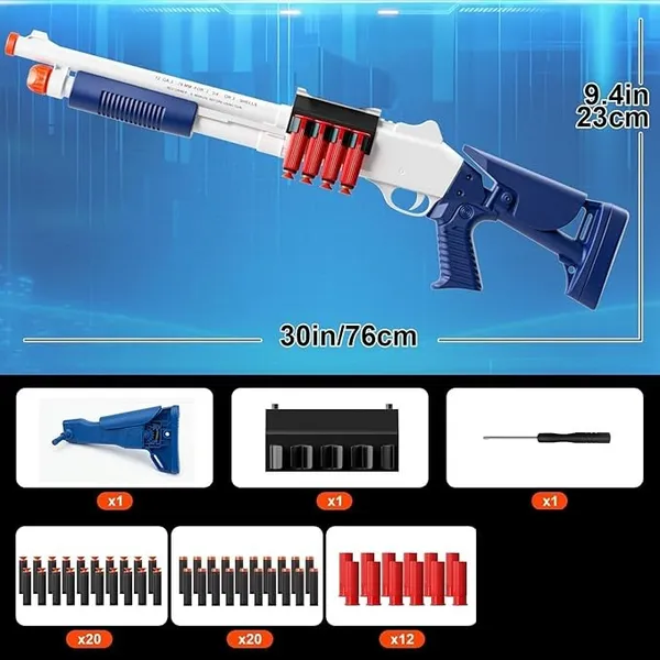 Wumble_Toy_Blast_Toy_Shotgun_with_Shell_Ejection,_Soft_Bullet_Foam_Darts_Versatile_Ammo_System,_Realistic_Shell_Ejection,_Loads_Shells_or_Darts,_Double_Barrel_Design,_Ages_8+
