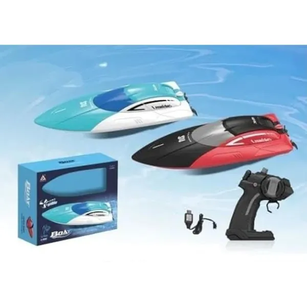 Wumble_Toy_Remote_Control_Boat_for_Pools_and_Lakes,_4_Channel_2.4GHZ_Remote_Control,_and_Rechargeable_Boat_Battery