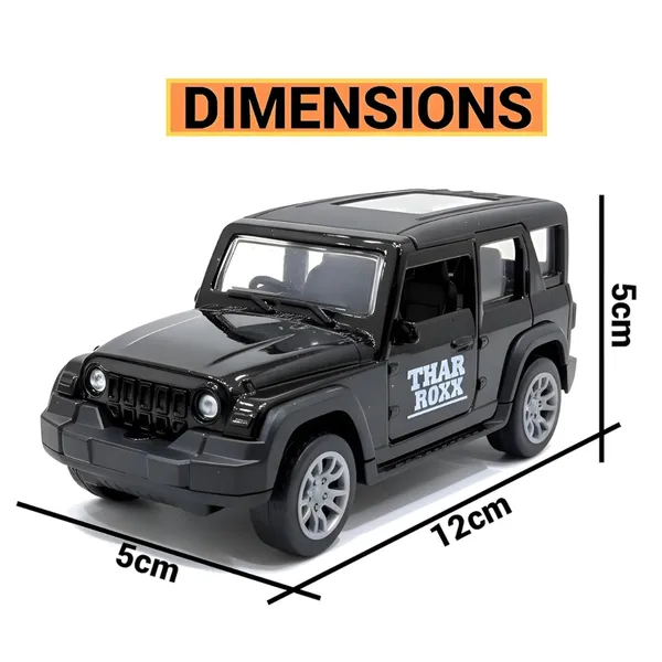 Wumble_Toy_1:32_Scale_DieCast_Metal_Toy_Car_Pull_Back_Action_Openable_Doors_4x4_Thar/Jeep_Premium_Car_Toy_Light_Music_for_Kids_Realistic_Miniature_Model_Best_Gift_2+yrs_Girls_Boys_Random_Colors
