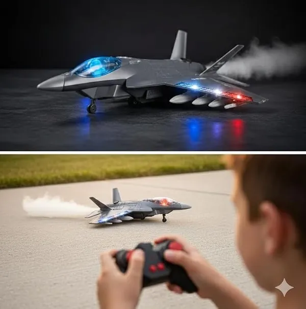 Wumble_Toy__F-35_Warplane_Remote_Control_Fighter_Jet_Military_Aircraft_Plane_with_Light_Muisc_&_Smoke_High_Speed_Remote_Aeroplane_Toy_(Grey)