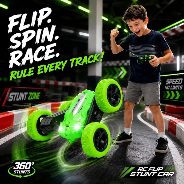 Wumble_Toy_Rechargeable_Mini_RC_Cars_360_Degree_Flips_Double_Side_Walking_Rotating_Storm_Stunt_Car_|4WD_RC_Car_with_LED_Headlights_Remote_Control_Car_(Multicolor)
