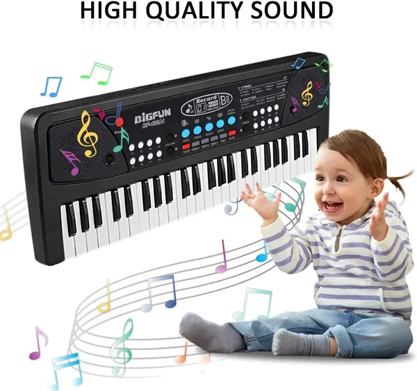 Wumble_Toy_Musical_Sound_Toys_37_Key_Piano_Keyboard_Toy_with_Recording_and_Mic_and_Adapter_for_Power_|_8_Rhythms_8_Tones_6_Demos_Portable_Electronic_Keyboard_Toy_Beginners_Age_3_to_5_Years_Boys_Girls