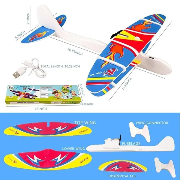 Wumble_Toy_Hand-Throw_Motorized_Flying_Plane_Toy_for_Kids_|_Foam_Glider_Airplane_with_USB_Charging_and_LED_Lights_|_Durable_Lightweight_Material_|_Easy_to_Assemble_and_Launch_|_Outdoor_Fun_Toy