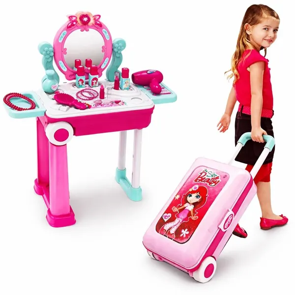 Wumble_Toy_Kids_Beauty_Makeup_Trolley_Set_|_Pink_Pretend_Play_Dressing_Table_Vanity_Kit_with_Mirror_|_Rolling_Suitcase_and_Accessories_for_Girls_Ages_3+