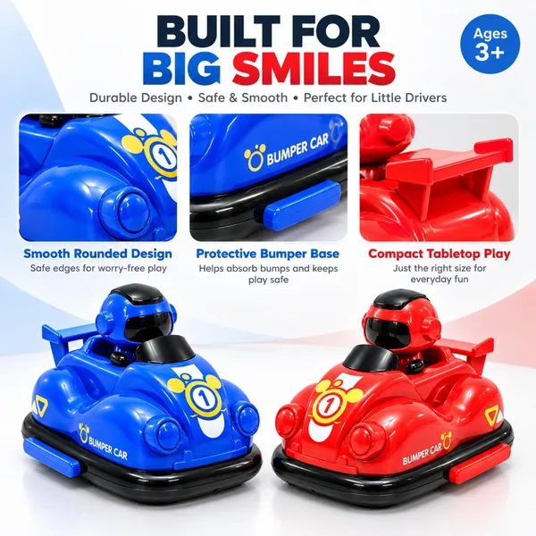 Wumble_Toy_Imagine_RC_Bumper_Cars_Set_of_2,_Remote_Control_2.4GHz_Car_Toy_for_Kids,_2_Player_RC_Battle_Cars_with_Ejecting_Robots,_360°_Spin,_LED_Lights,_Music_&_Rechargeable_Battery_for_Interactive_Play