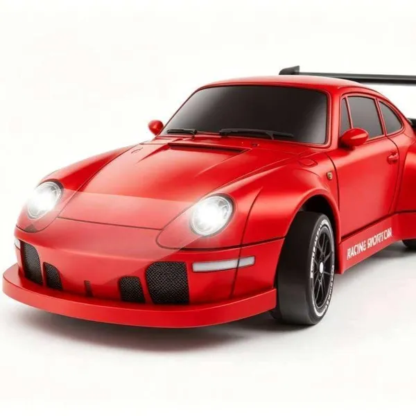 Wumble_Toy_RC_Drift_Car_1:24_Scale_2.4GHz_25_KM/H_with_LED_Lights,_Replaceable_Drift_Tyres,_Rechargeable_Battery,_Traffic_Cones_Included,_High_&_Low_Speed_Switch,_Spare_Wheels_-_App_Controlled_Toys
