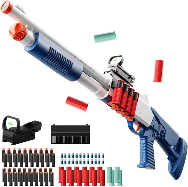 Wumble_Toy_Blast_Toy_Shotgun_with_Shell_Ejection,_Soft_Bullet_Foam_Darts_Versatile_Ammo_System,_Realistic_Shell_Ejection,_Loads_Shells_or_Darts,_Double_Barrel_Design,_Ages_8+