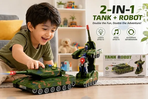 Wumble_Toy_Green_Camouflage_Transforming_Tank_Robot_Toy_|Deformation_Combat_Electronic_Robot_Car_Tank_Deformation_Robot_Toy_with_Light,_Music_and_Bump_Function_Tank_Robot_Toys_for_Boys/Toddler/Kids