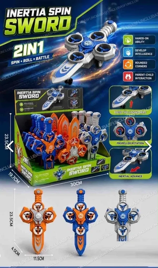 Wumble_Toy_2-in-1_Inertia_Spin_Sword_Toy_for_Kids_Battle_Sword_Battery-Free_Educational_Fidget_Toy_Crawling_Toys_for_Boys_Car_Push_and_Go_Toys_for_Kids_Friction_Powered_Toys_Best_Gift_Random_Color-1pc