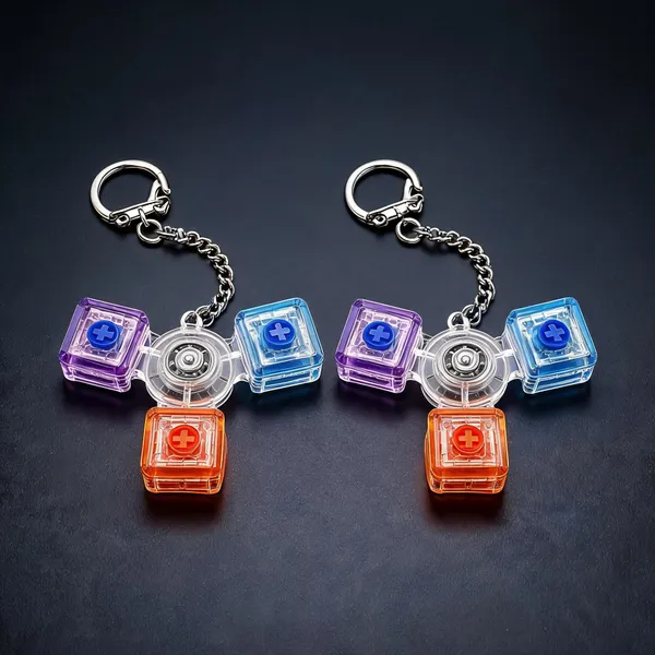 Wumbletoys_LED_Fidget_Spinner_Stress_Relief_Keychain_Toy_For_Kids_-_Pack_of_2
