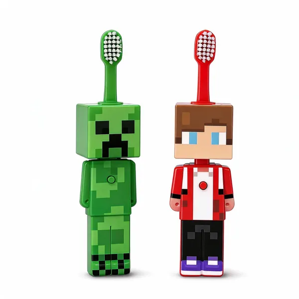 Wumbletoys_Pixel_Character_Soft_Bristle_Manual_Toothbrush_For_Kids_-_Pack_of_2