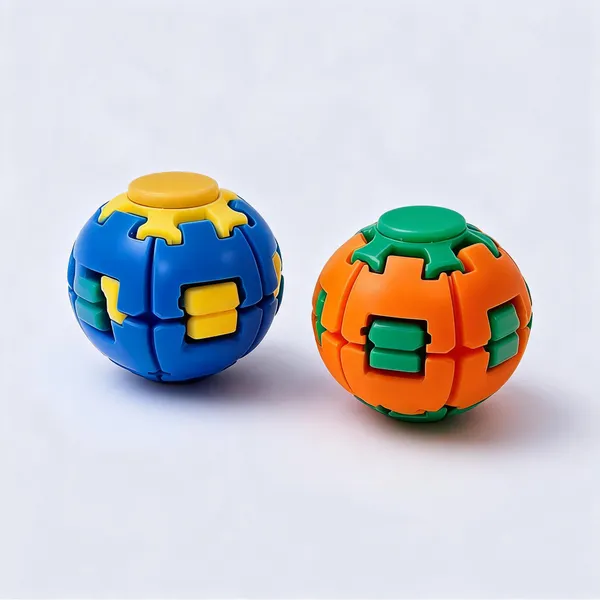 Wumbletoys_Press-To-Spin_360°_Fidget_Ball_Stress_Relief_Desk_Toy_-_Pack_of_2