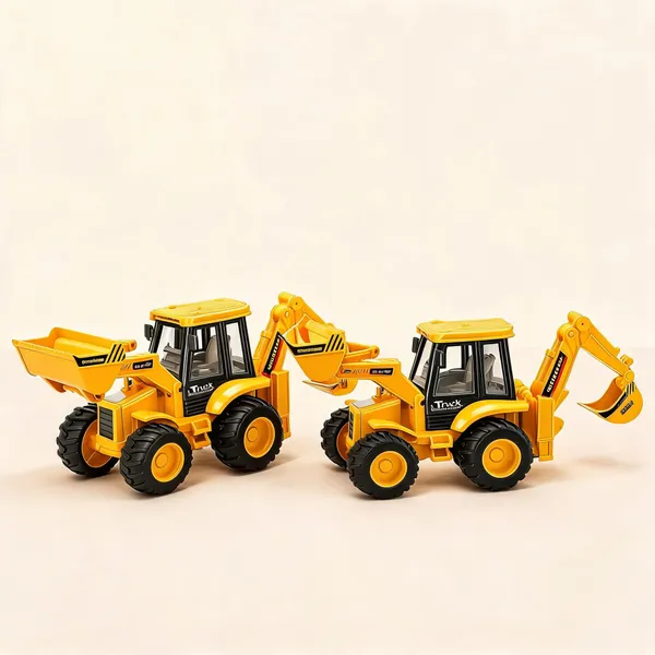 Wumbletoys_2-In-1_Friction_Bulldozer_Jcb_Excavator_Toy_For_Kids_-_Pack_of_2
