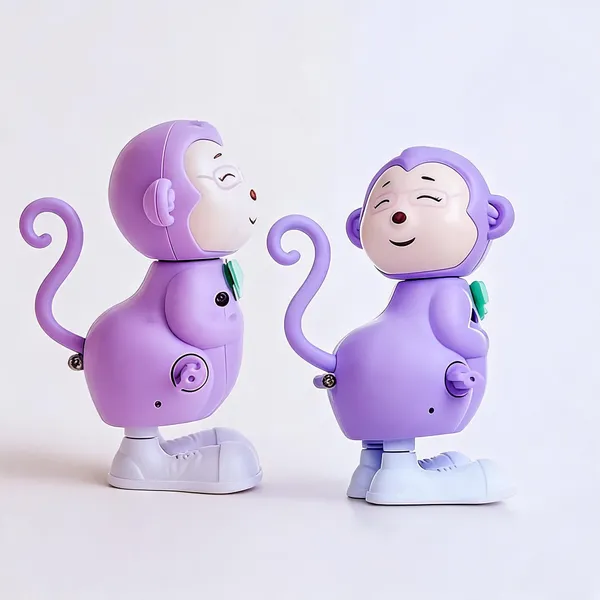 Wumbletoys_Wind-Up_Jumping_Monkey_Toy_Rotating_Head_Walking_Kids_-_Pack_of_2