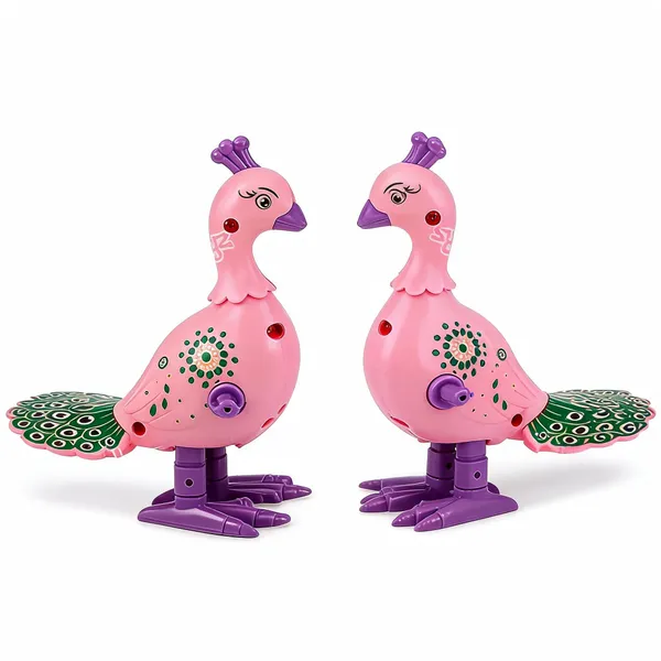 Wumbletoys_Wind-Up_Jumping_Peacock_Clockwork_Toy_For_Babies_&_Toddlers_-_Pack_of_2