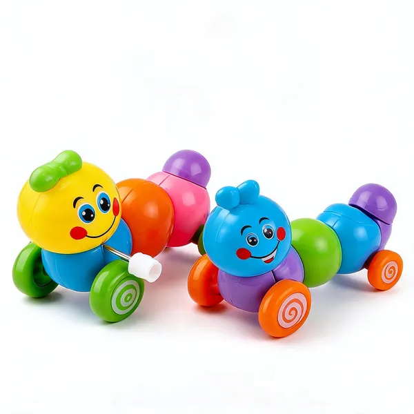 Wumbletoys_Wind-Up_Caterpillar_Toy_With_Segmented_Design_For_Kids_-_Pack_of_2