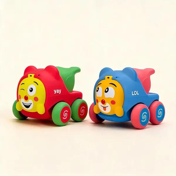 Wumbletoys_Cartoon_Animal_Whistle_Car_4-Wheel_Push_&_Play_Toy_For_Kids_-_Pack_of_2