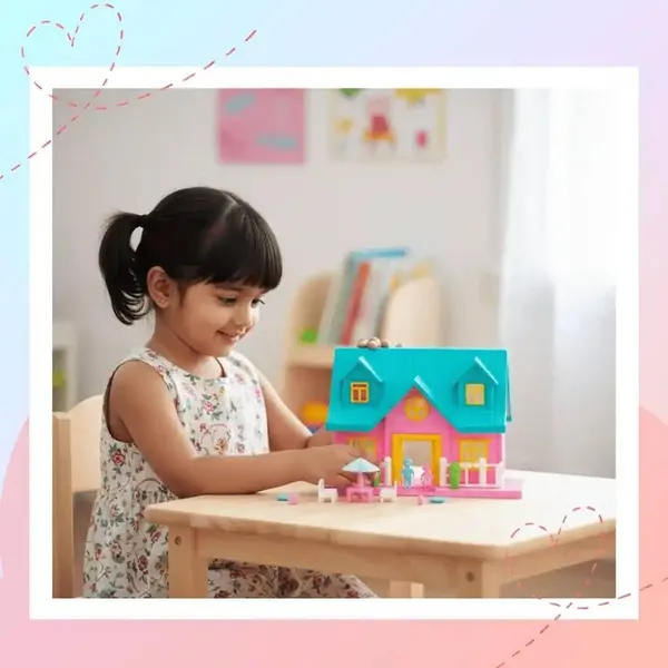 Wumble_Toy_Kids_Doll_House_Play_Set_with_Furniture_&_Accessories,_2_Storey_Dollhouse_Toy,_Miniature_Pretend_Play_Home_with_Bedroom,_Kitchen,_Living_Room_&_Outdoor_Accessories_for_Girls_&_Boy